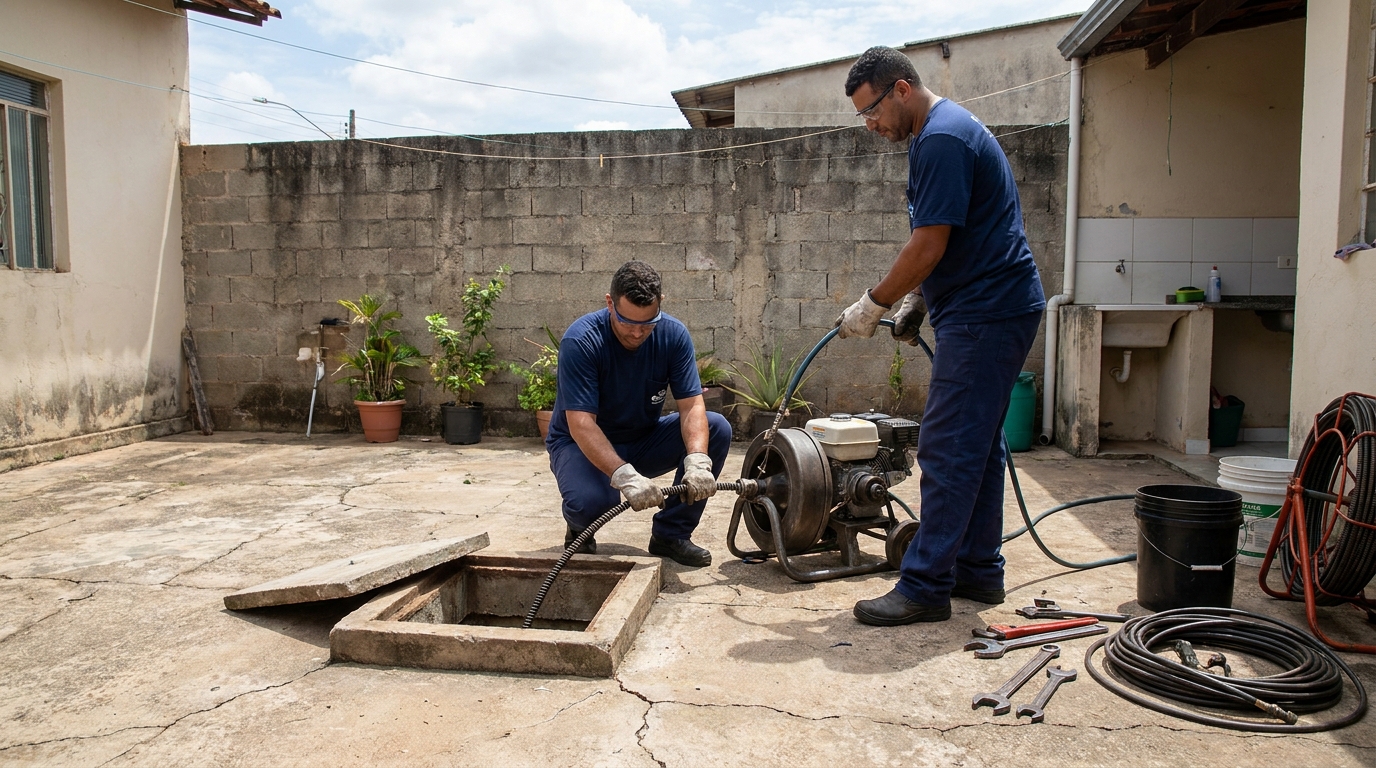Sucção de Resíduos em Anavec, Limeira‑SP